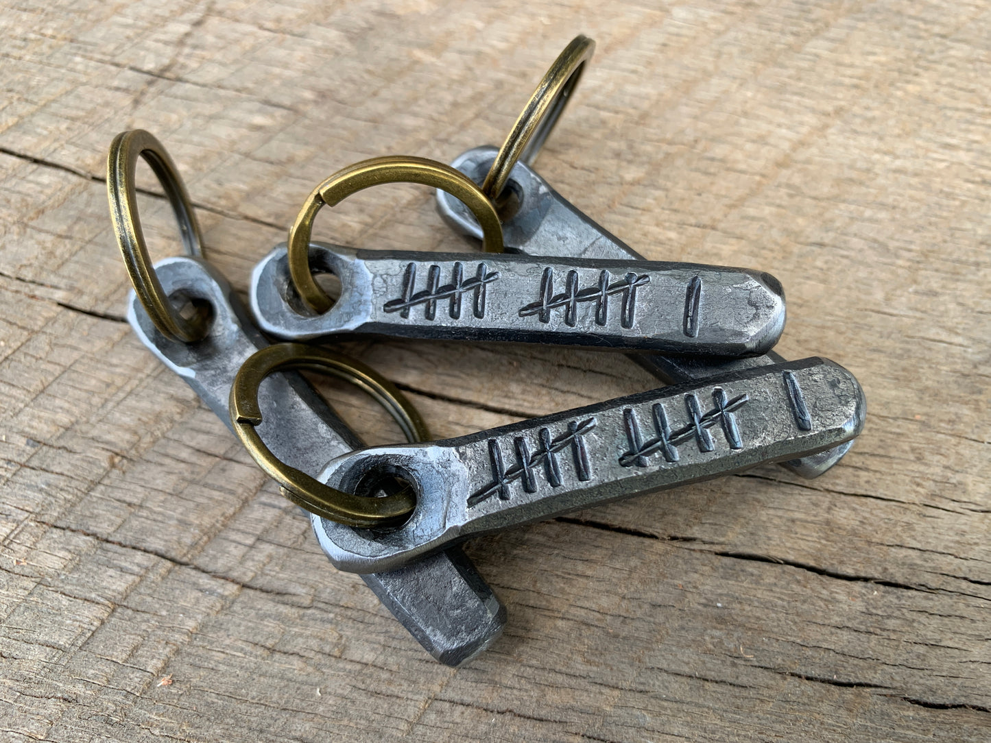 Iron Tally Mark Keychain