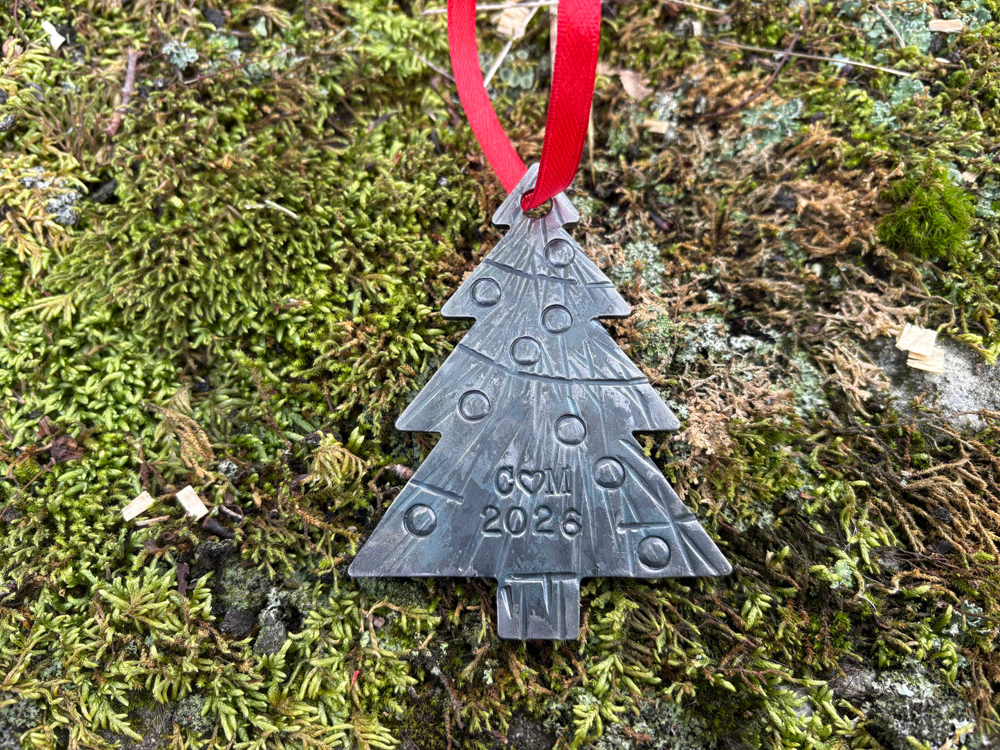 Forged Christmas Tree Ornament
