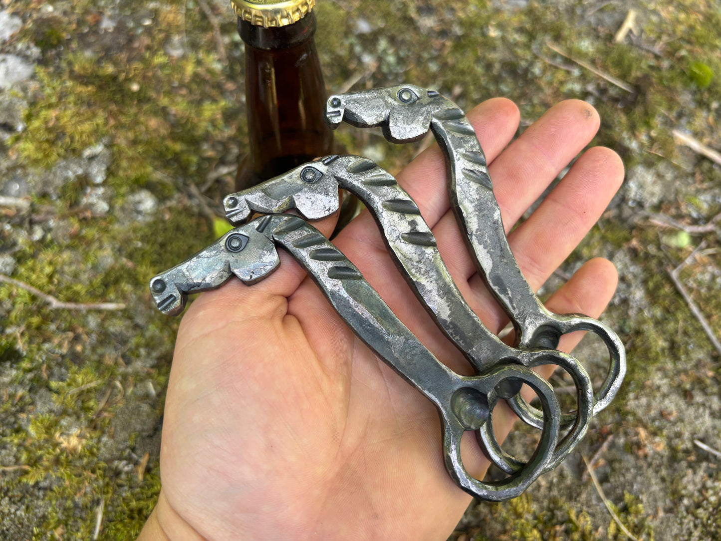 Forged Horse-Head Bottle Opener