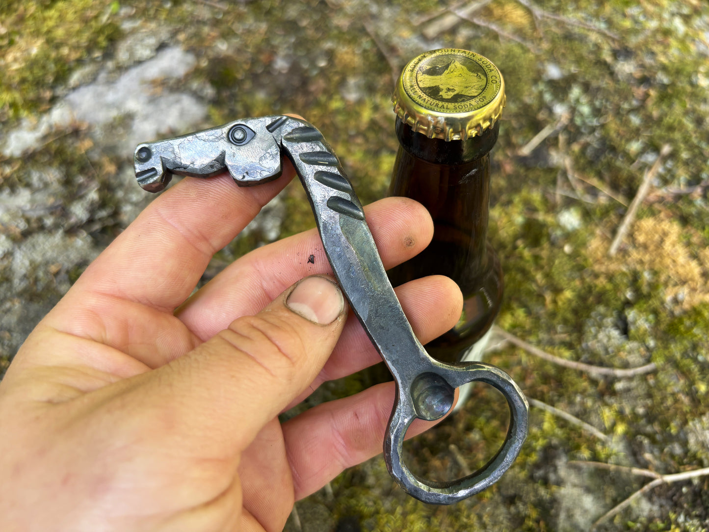 Forged Horse-Head Bottle Opener