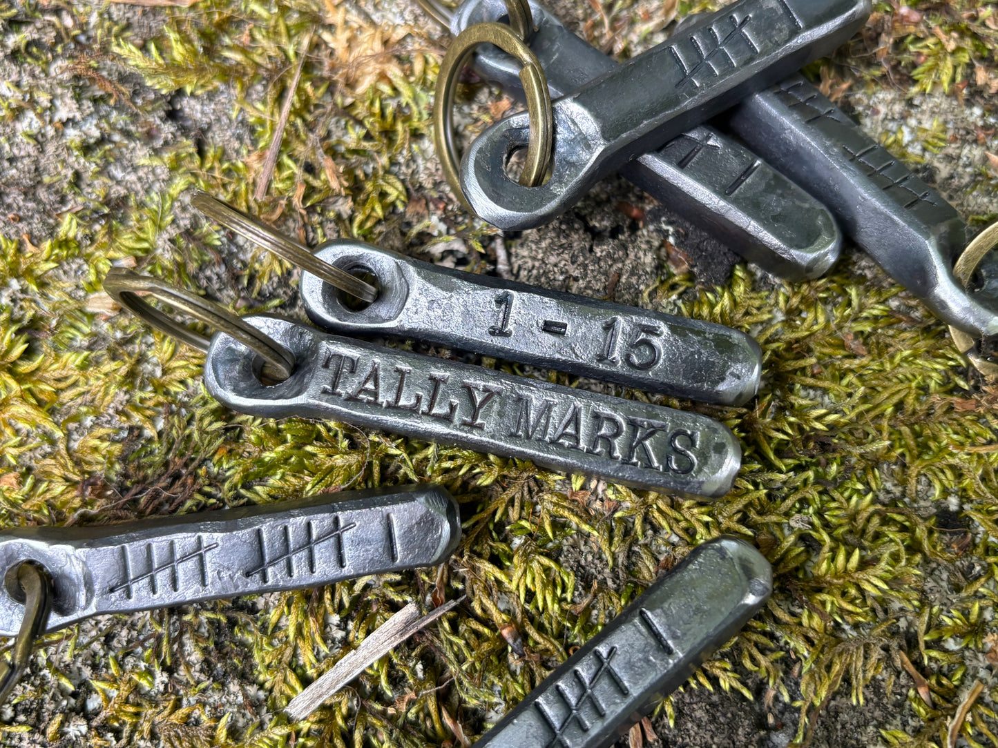 Iron Tally Mark Keychain