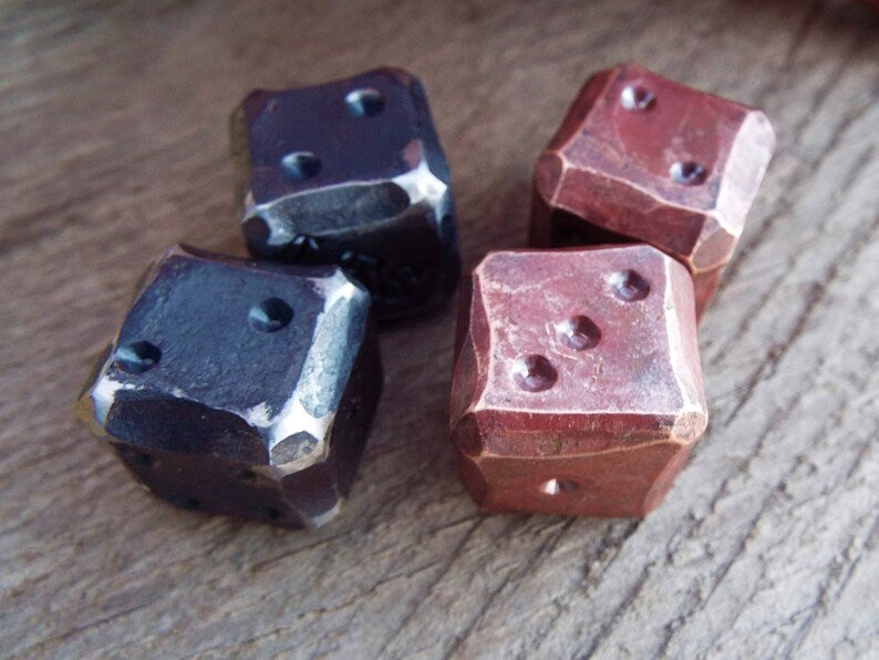 Pair of Solid Copper Dice