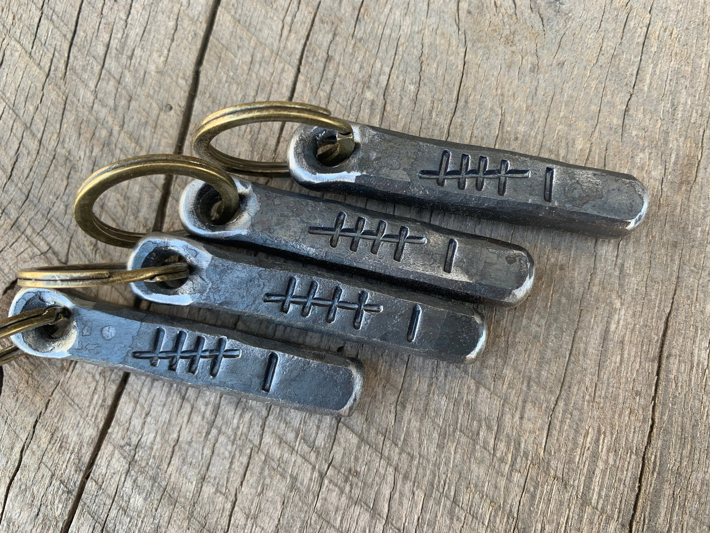 Iron Tally Mark Keychain
