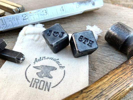 Pair of Personalized Iron Dice