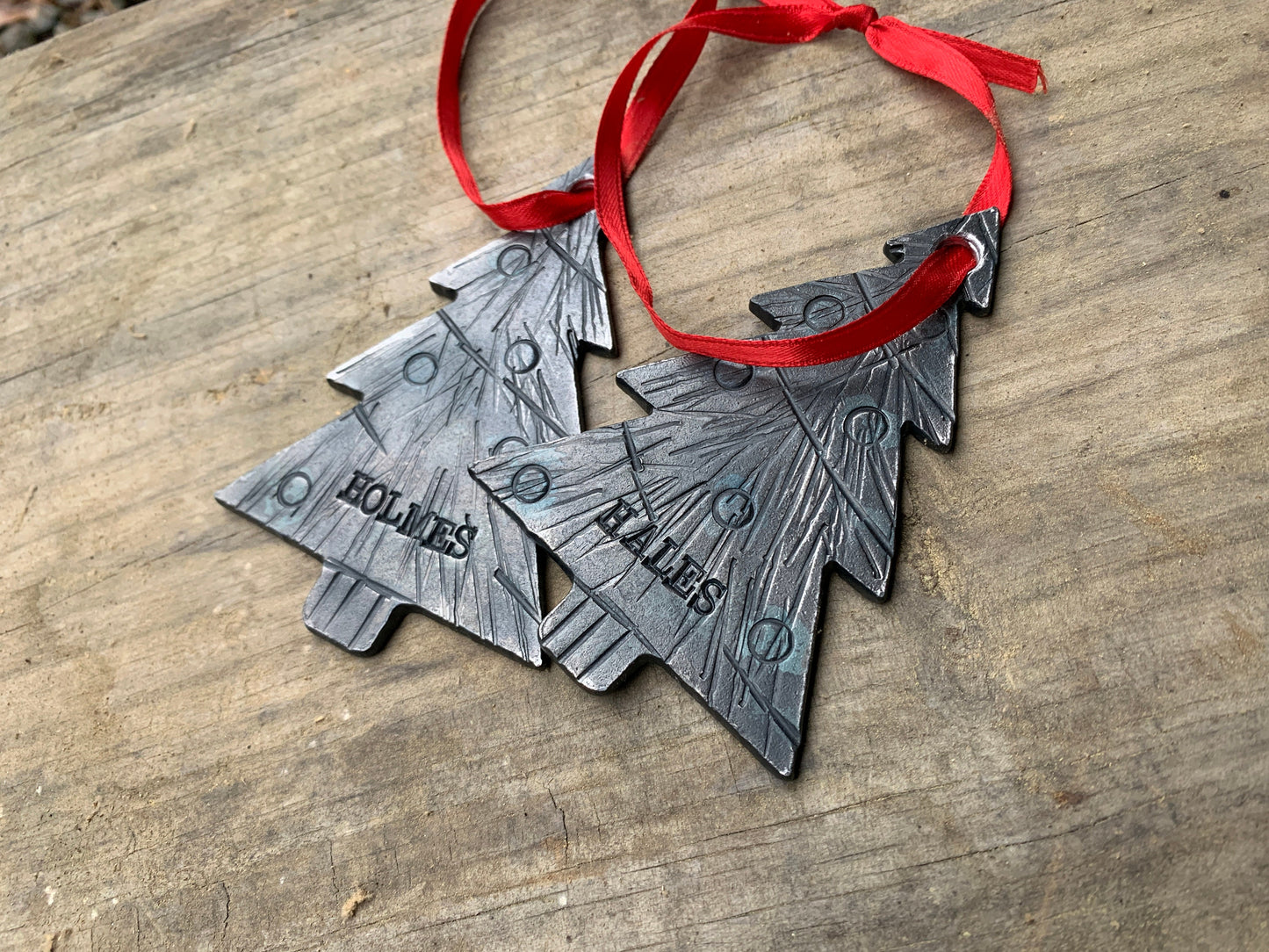 Forged Christmas Tree Ornament