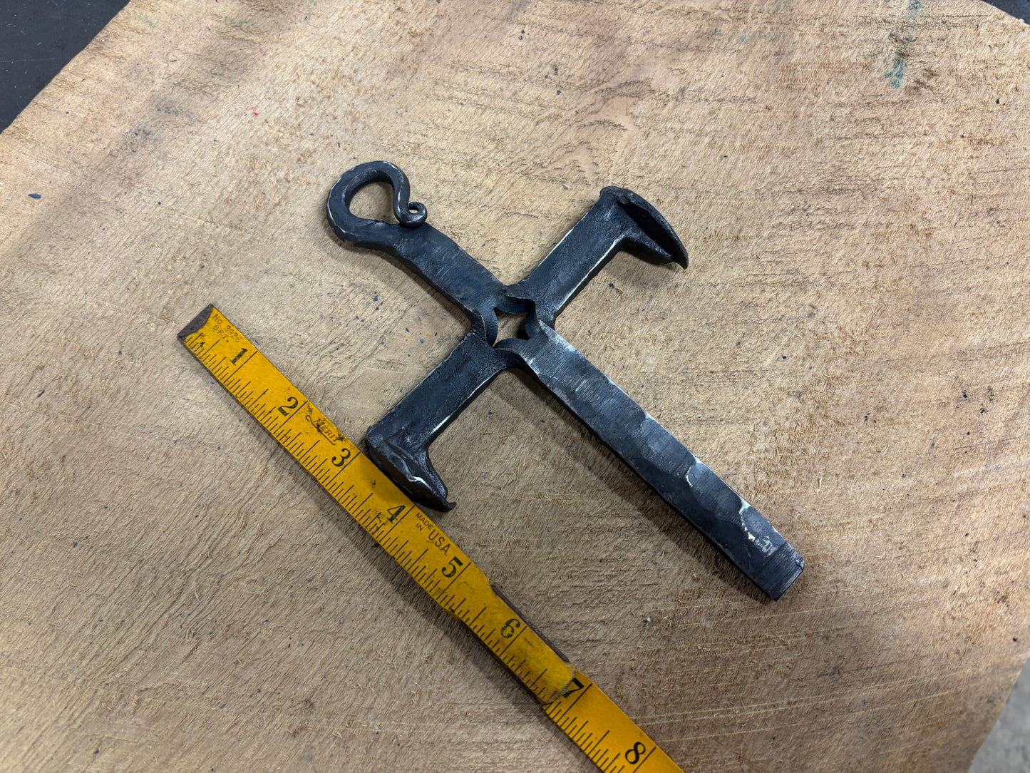 Railroad Spike Cross