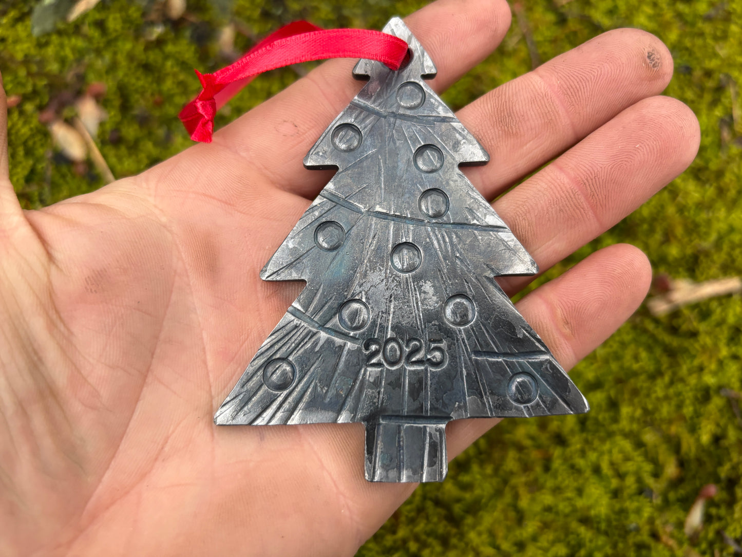 Forged Christmas Tree Ornament