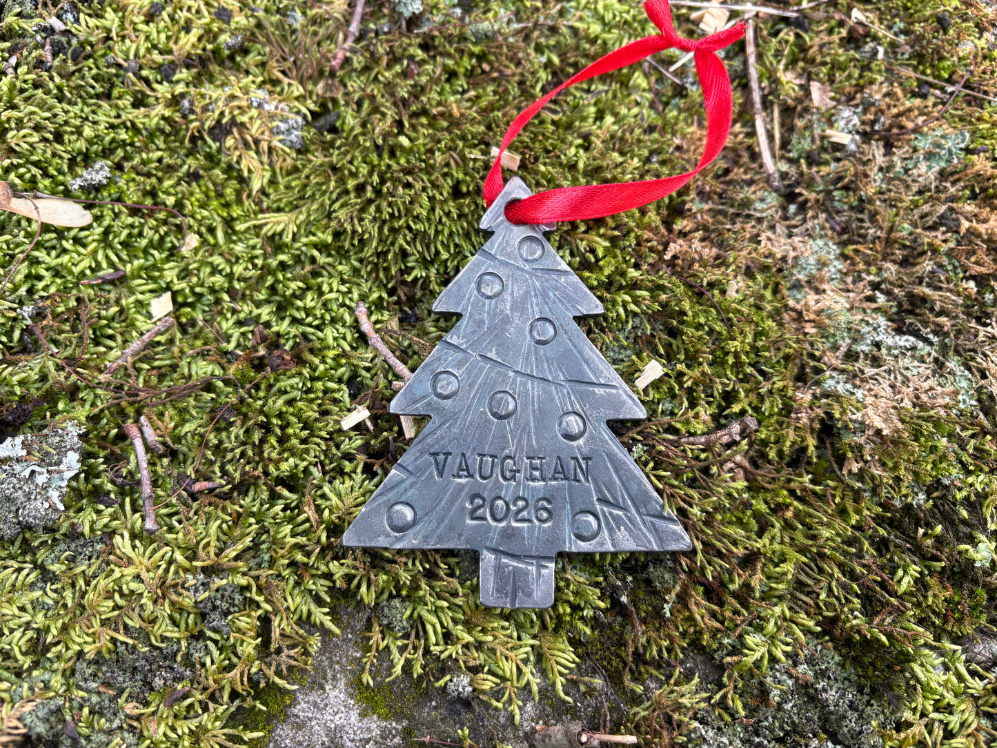 Forged Christmas Tree Ornament