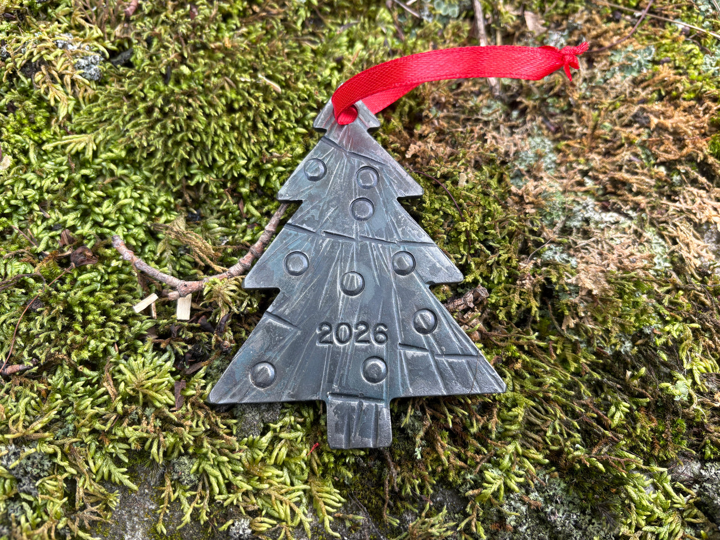 Forged Christmas Tree Ornament