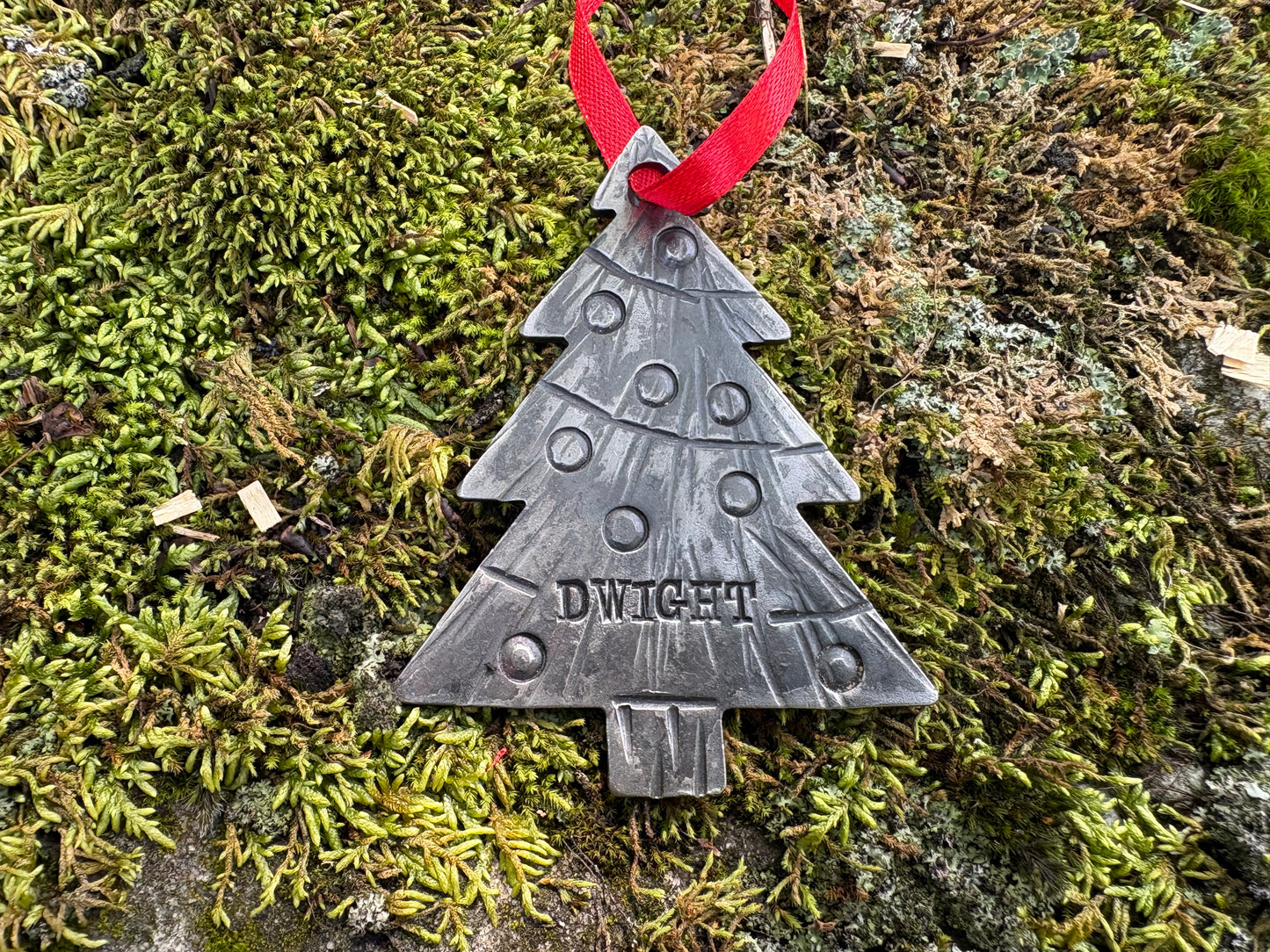 Forged Christmas Tree Ornament