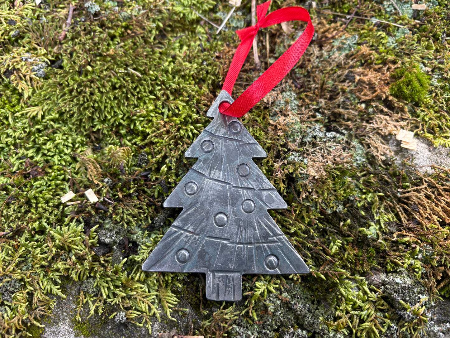 Forged Christmas Tree Ornament