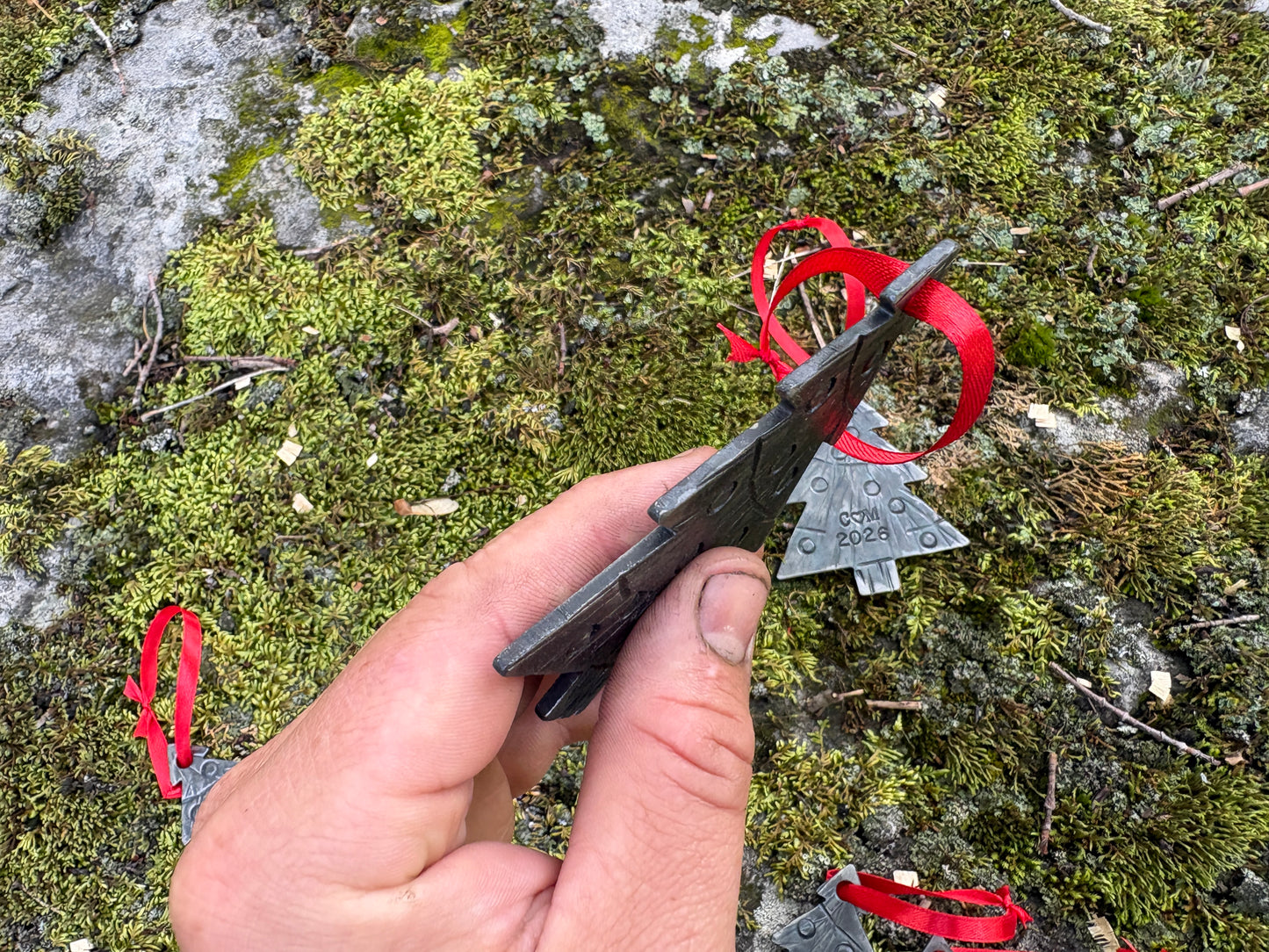 Forged Christmas Tree Ornament