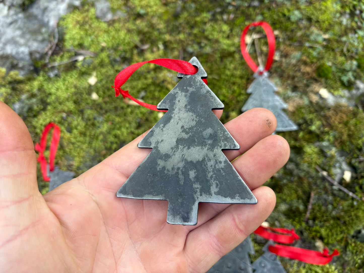 Forged Christmas Tree Ornament