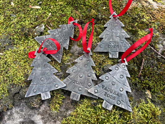 Forged Christmas Tree Ornament