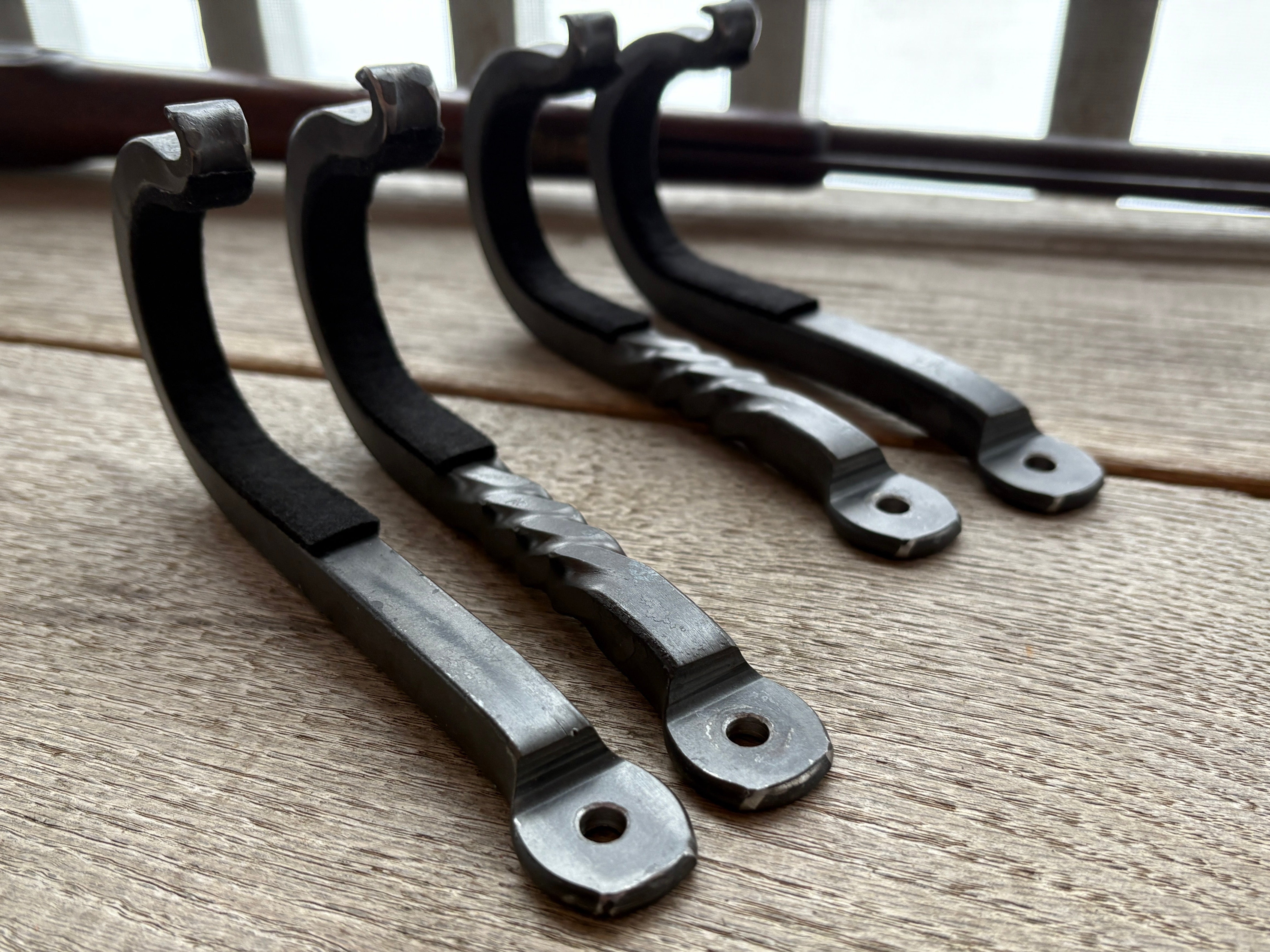 Blacksmith Gun Hooks, Rustic Rifle Wall Mount – Adirondack Iron
